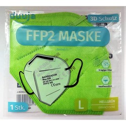 FFP2 Maske Hellgrün