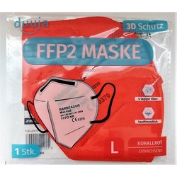 FFP2 Maske Korallrot
